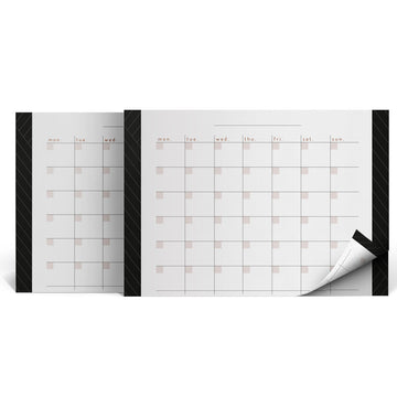 Bloco Planner Mensal A4 - Linha Noir